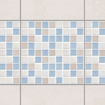 Sticker pour carrelage - Mosaic Tile Sea Sand