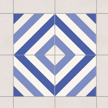 Sticker pour carrelage - Tile Sticker Set - Moroccan tiled backsplash from 4 tiles