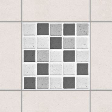 Sticker pour carrelage - Mosaic Tiles Gray
