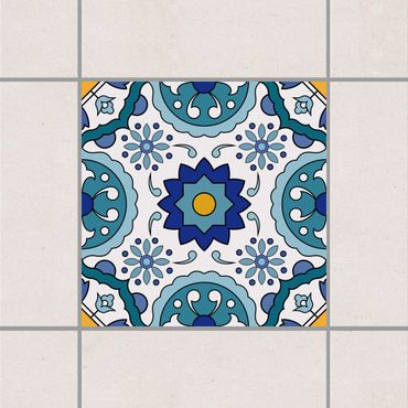 Sticker pour carrelage - Portuguese tile pattern of Azulejo