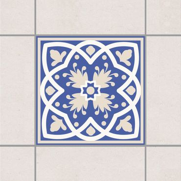 Sticker pour carrelage - Portuguese tile pattern blue
