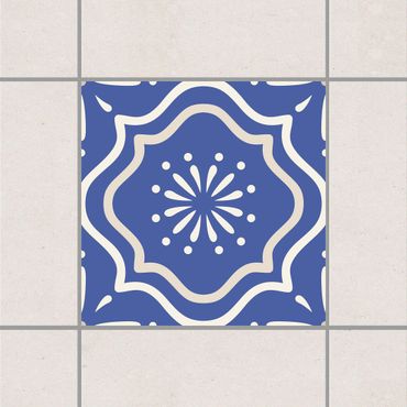 Sticker pour carrelage - Portuguese tiles ornament blue