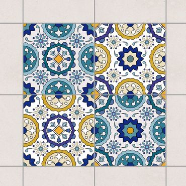 Sticker pour carrelage - 4 Portuguese Azulejo tiles