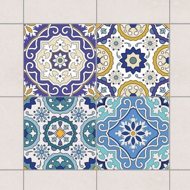 Sticker pour carrelage - 4 Spanish tiles ornaments