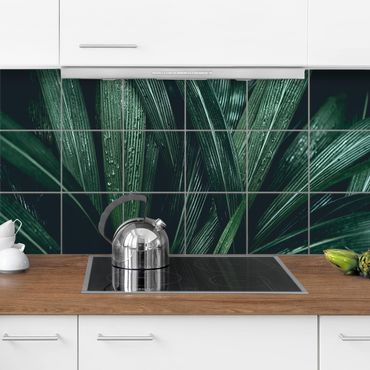 Sticker pour carrelage - Green Palm Leaves