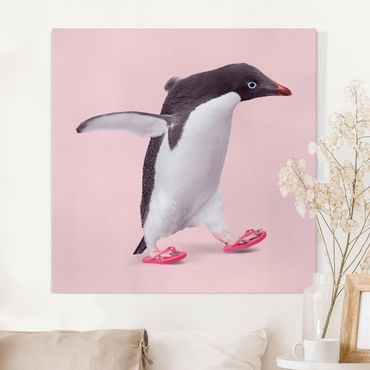 Impression sur toile - Flip-Flop Penguin