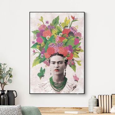 Tableau interchangeable - Frida Kahlo - Portrait de fleur