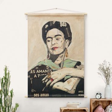 Tenture murale - Frida Kahlo - Collage No.4