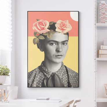 Tableau interchangeable - Frida Kahlo - Collage au coucher du soleil