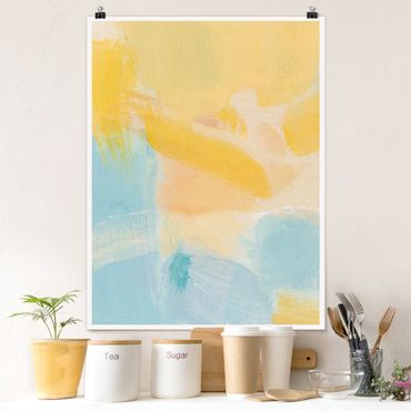 Poster - Spring Composition In Yellow and Blue