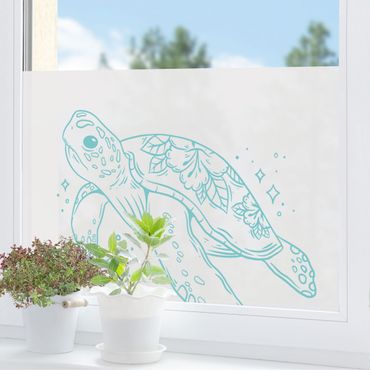 Film pour fenêtres - Sparkling Turtle