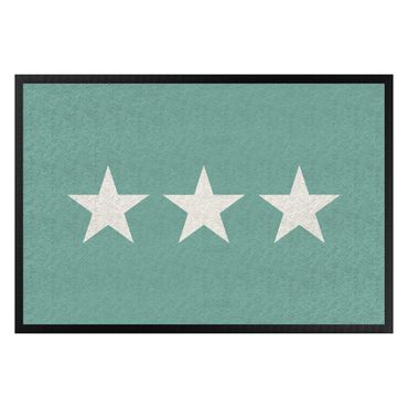 Paillasson - Three Stars Turquoise