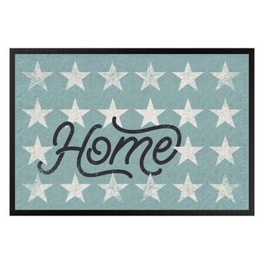 Paillasson - Home Stars Turquoise Grey