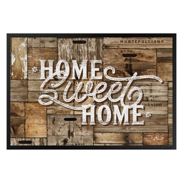 Paillasson - Home sweet Home Wooden Panel