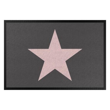 Paillasson - Star In Anthracite Rosé