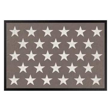 Paillasson - Stars Staggered Grey Brown White