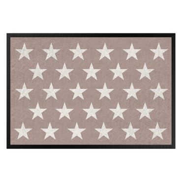 Paillasson - Stars Staggered Taupe