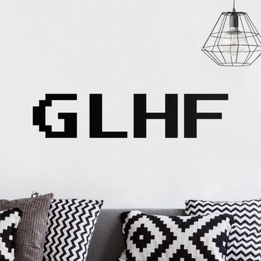 Sticker mural - Gaming Abbreviation GLHF