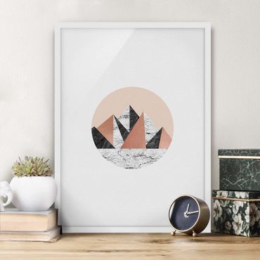 Framed poster - Geometrical Landscape In A Circle
