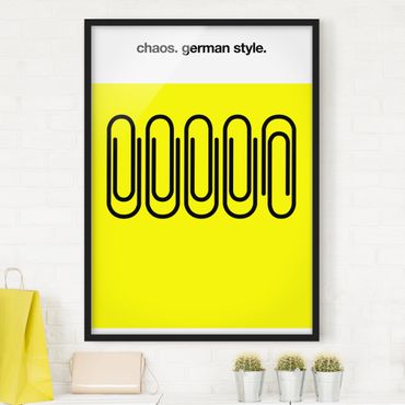 Framed poster - German Chaos