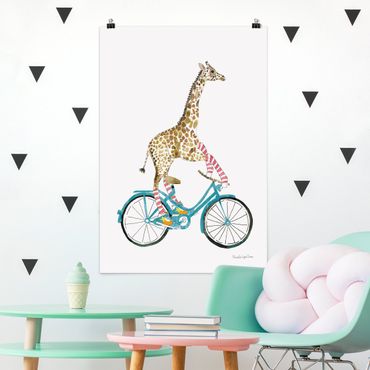 Poster reproduction - Giraffe on a joy ride II