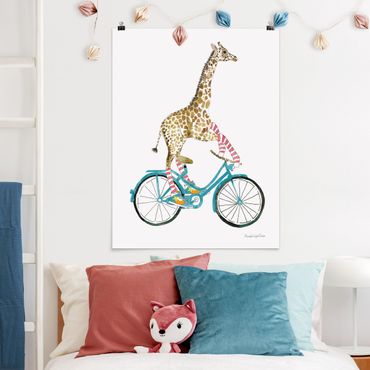 Poster reproduction - Giraffe on a joy ride II