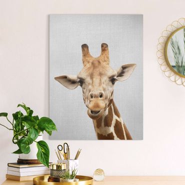 Tableau sur toile - Giraffe Gundel - Format portrait 3:4