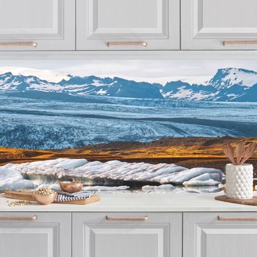 Revêtement mural cuisine - Glacier Lagoon