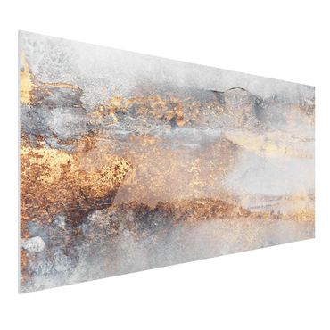 Impression sur forex - Gold Grey Fog - Format paysage 2:1