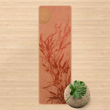 Tapis de yoga - Golden Sun Pink Bamboo