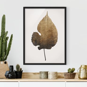 Framed poster - Golden Leave - Lime Tree