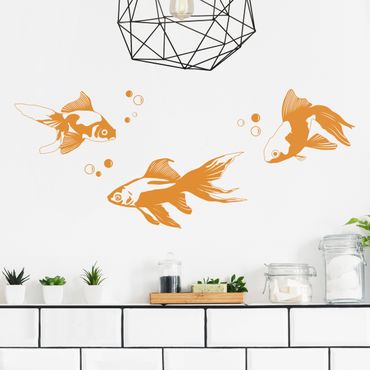 Sticker mural - Goldfish Set
