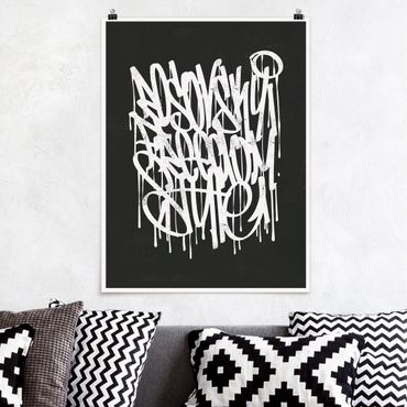 Poster reproduction - Graffiti Art Freedom Style