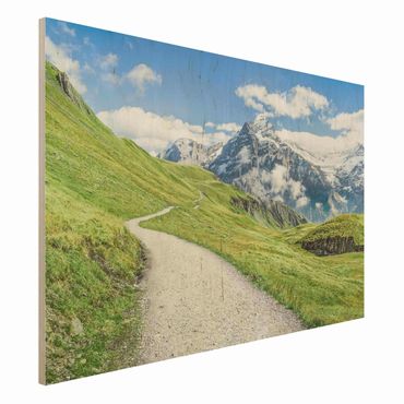 Tableau en bois - Grindelwald Panorama