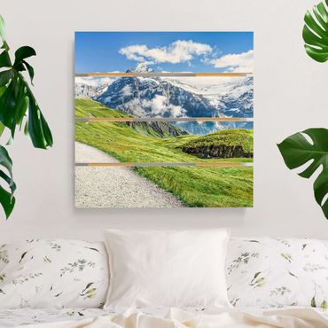 Impression sur bois - Grindelwald Panorama