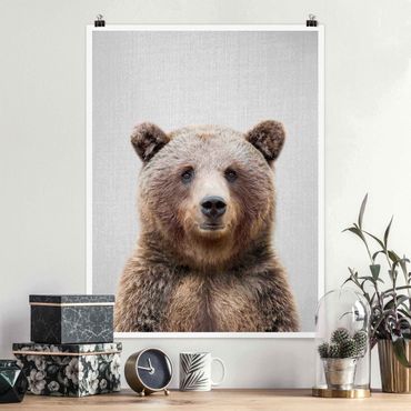 Tableau sur toile - Grizzly Bear Gustel - Format portrait 3:4