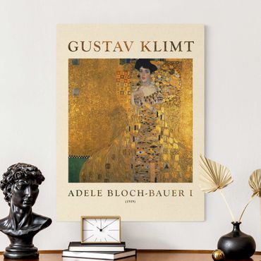 Tableau sur toile naturel - Gustav Klimt - Adele Bloch-Bauer I - Museum Edition - Format portrait 3:4