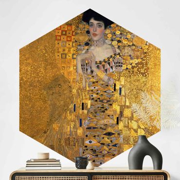 Papier peint hexagonal autocollant avec dessins - Gustav Klimt - Portrait Of Adele Bloch-Bauer I