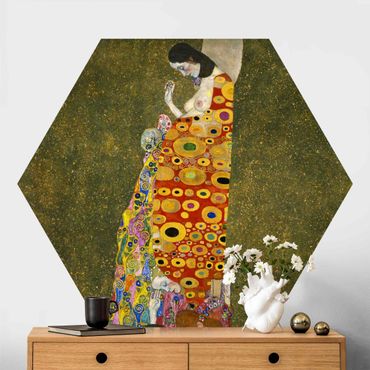 Papier peint hexagonal autocollant avec dessins - Gustav Klimt - Hope II