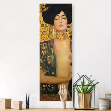 Tableau sur toile naturel - Gustav Klimt - Judith I - Format portrait 1:3