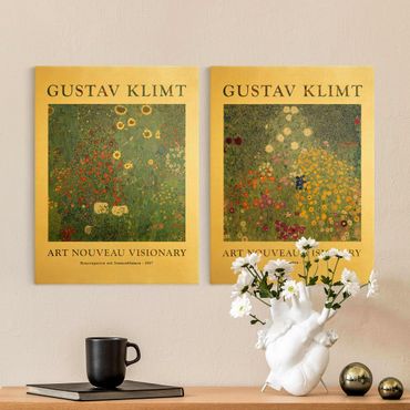 Impression sur toile - Gustav Klimt - Farmer's Garden - Museum Edition