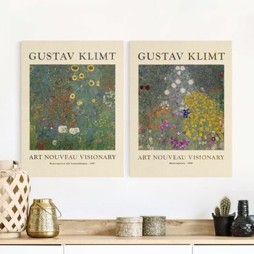 Impression sur toile - Gustav Klimt - Farmer's Garden - Museum Edition