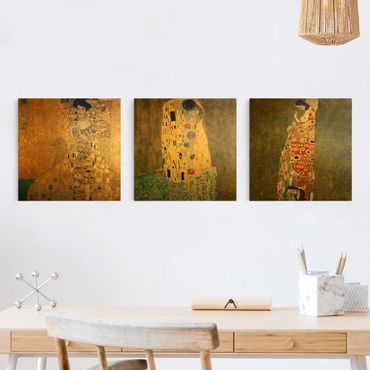 Impression sur toile 3 parties - Gustav Klimt - Portraits