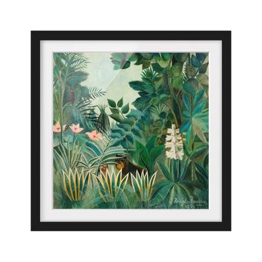Framed poster - Henri Rousseau - The Equatorial Jungle