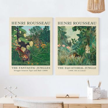 Impression sur toile - Henri Rousseau - Museum Edition The Equatorial Jungle