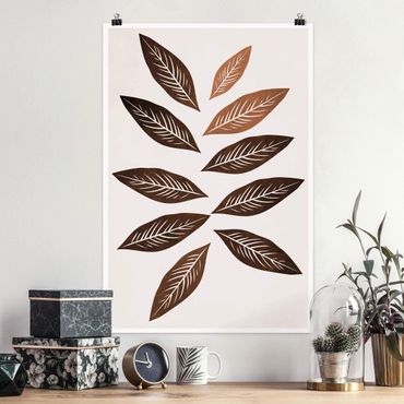 Poster reproduction - Fall Foliage Brown - 2:3