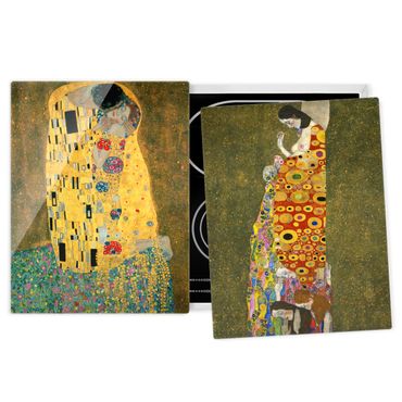 Cache plaques de cuisson en verre - Gustav Klimt - Kiss And Hope
