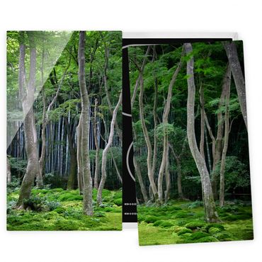 Cache plaques de cuisson en verre - Japanese Forest