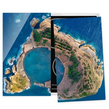 Cache plaques de cuisson en verre - Aerial View - The Island Of Vila Franca Do Campo