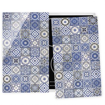Cache plaques de cuisson en verre - Mediterranean Tile Pattern
